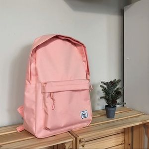 peach color backpack